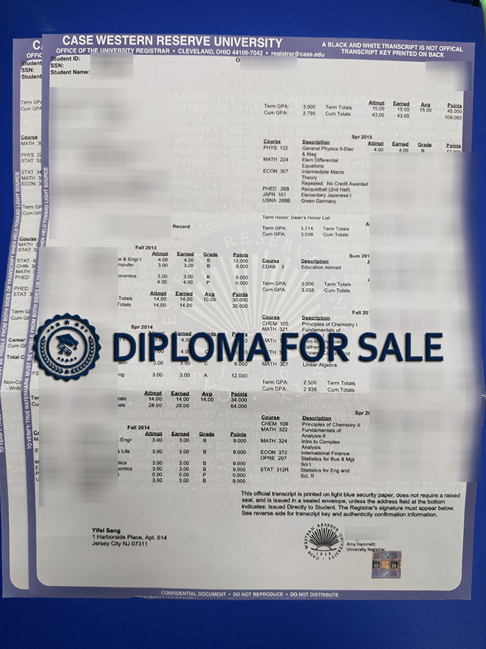 CWRU Transcript CWRU Transcript