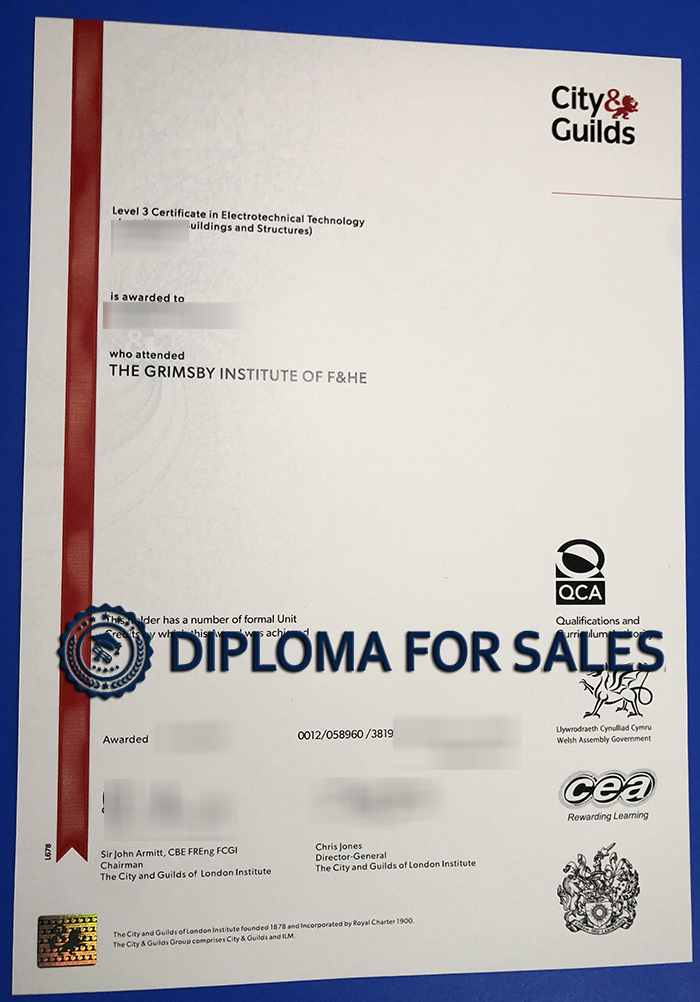 City & Guilds Certificate City & Guilds Certificate