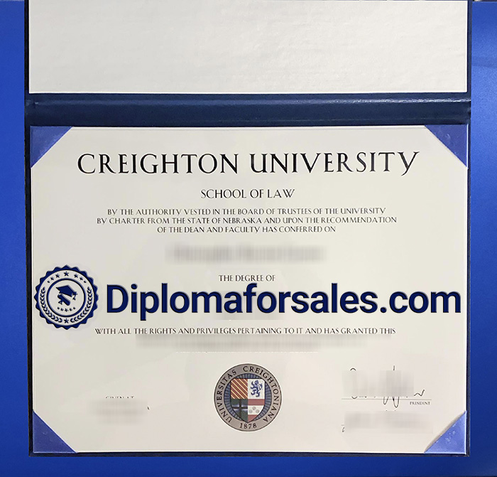 Creighton University Diploma