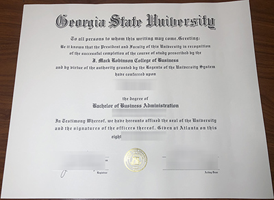 J. Mack Robinson College of Business Diploma
