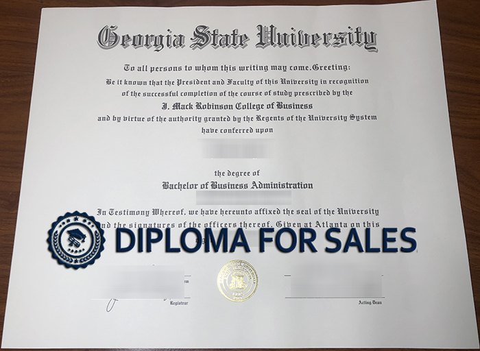 J. Mack Robinson College of Business Diploma J. Mack Robinson College of Business Diploma