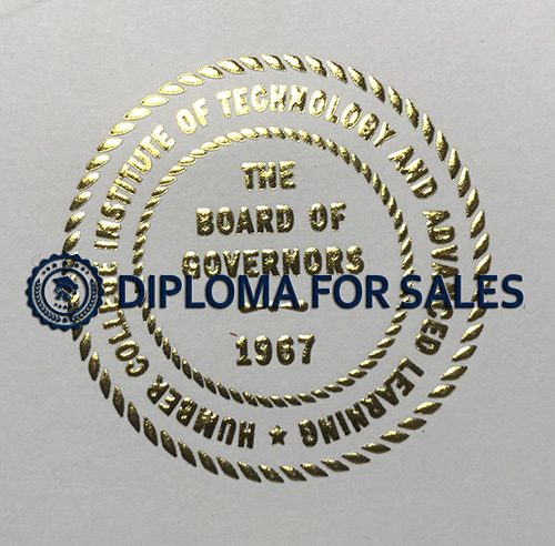 Humber College Diploma seal