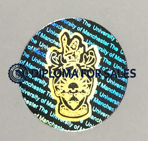 University of Manchester Transcript seal