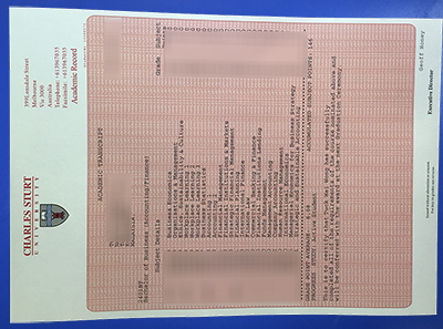 Charles Sturt University Transcript