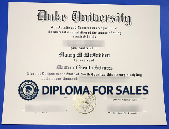 Duke University Diploma Duke University Diploma