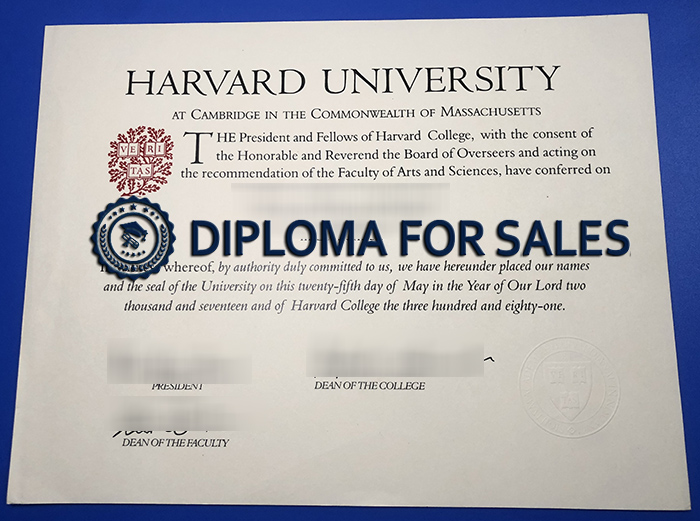Harvard University Diploma Harvard University Diploma