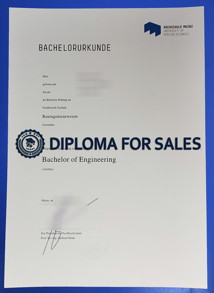 Hochschule Mainz Urkunde Hochschule Mainz Urkunde