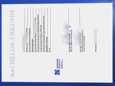 Hochschule Niederrhein Urkunde