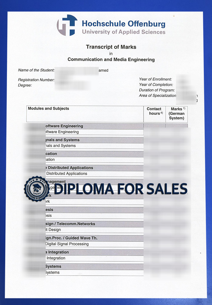 Hochschule Offenburg Transcript Hochschule Offenburg Transcript