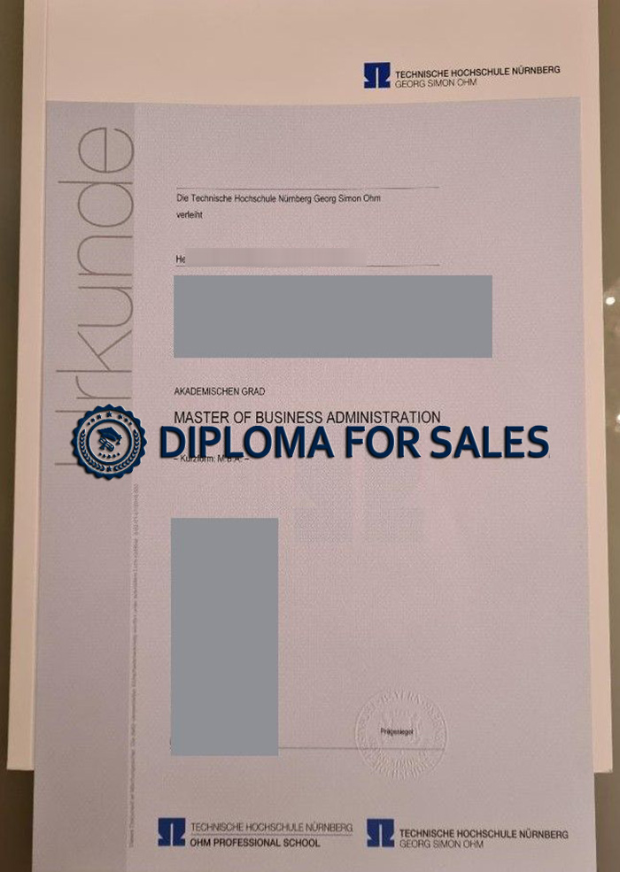 TH Nürnberg Urkunde TH Nürnberg Urkunde