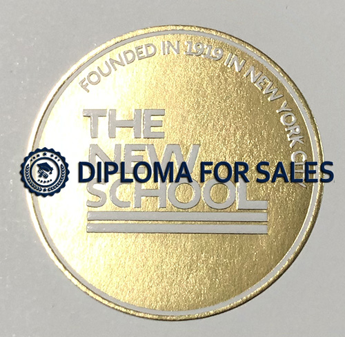 The New School Diploma seal