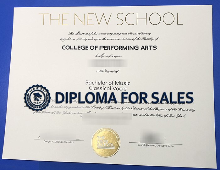 The New School Diploma The New School Diploma