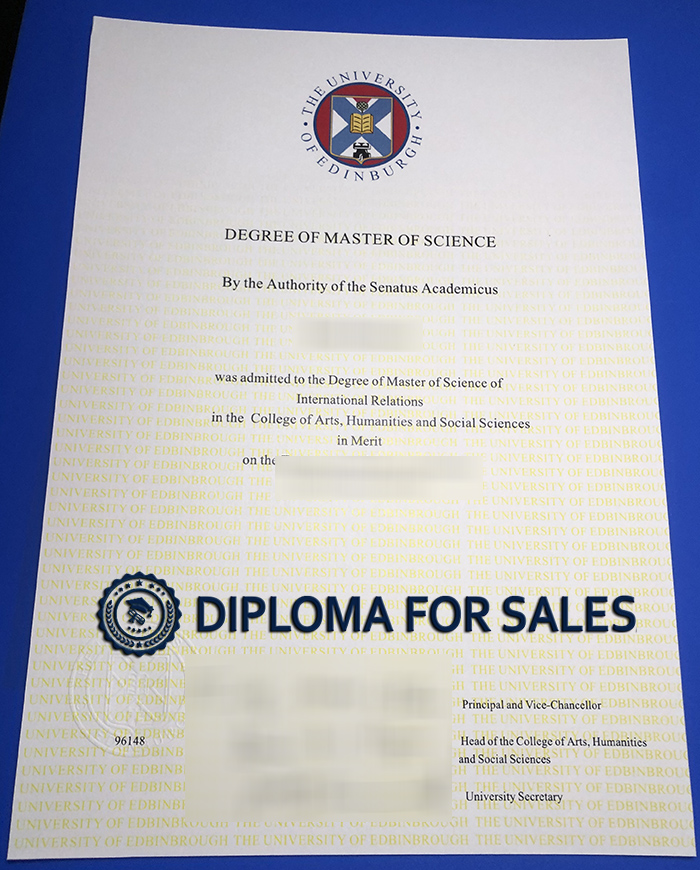 University of Edinburgh Degree University of Edinburgh Degree