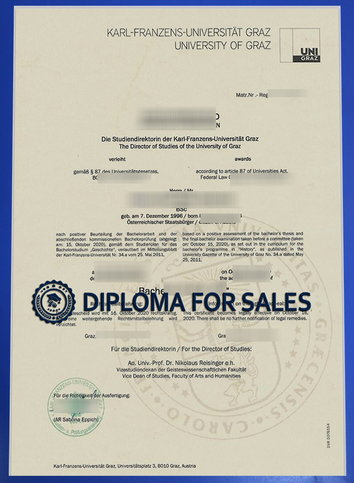University of Graz Diploma University of Graz Diploma