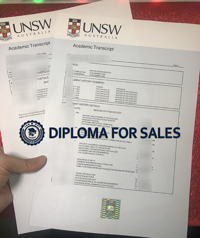 UNSW Transcript UNSW Transcript