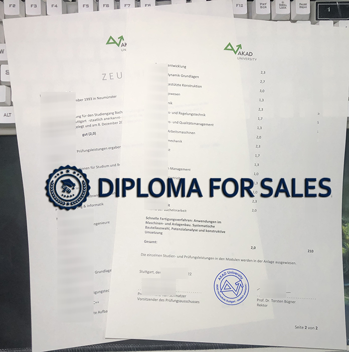 AKAD University Transcript AKAD University Transcript