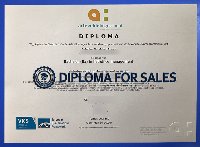 Arteveldehogeschool Diploma Arteveldehogeschool Diploma