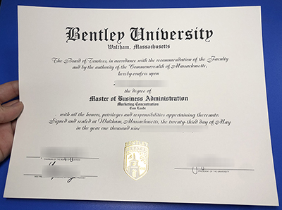 Bentley University Diploma