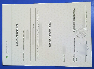 Technische Universität Dortmund Urkunde