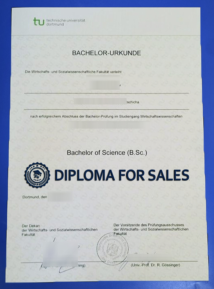 Technische Universität Dortmund Urkunde Technische Universität Dortmund Urkunde