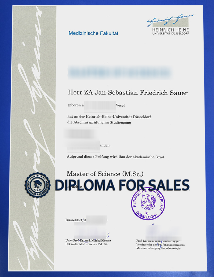 HHU Urkunde HHU Urkunde