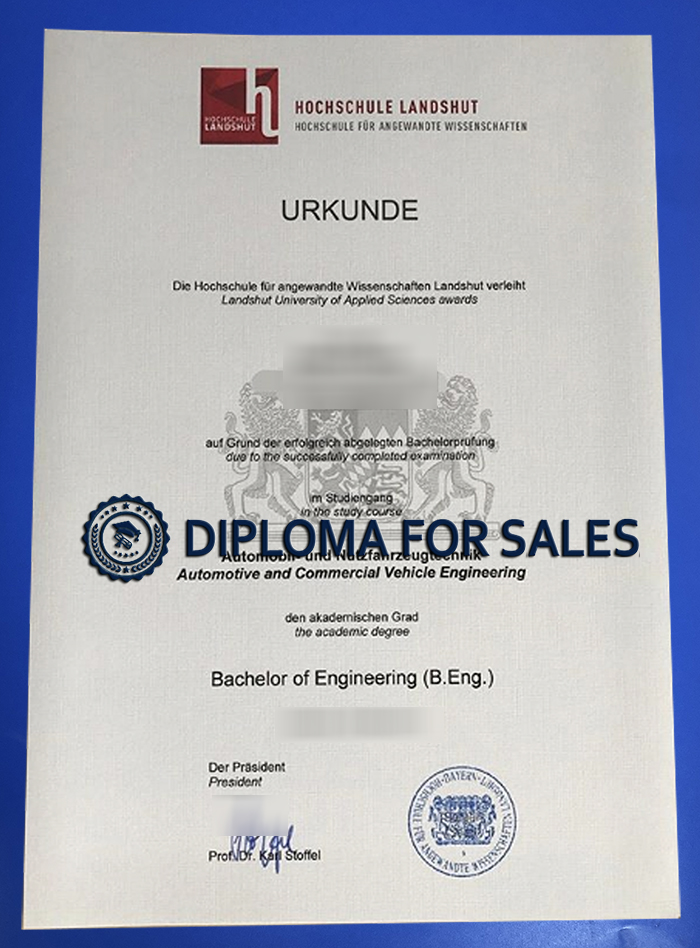 Hochschule Landshut Urkunde Hochschule Landshut Urkunde