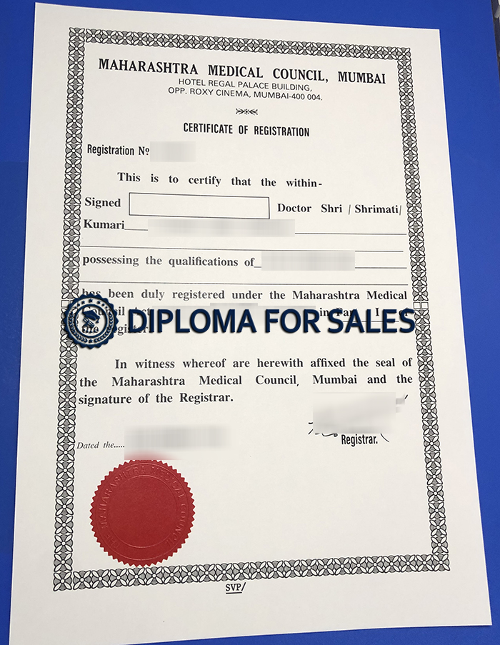 Maharashtra Medical Council Mumbai Certificate Maharashtra Medical Council Mumbai Certificate