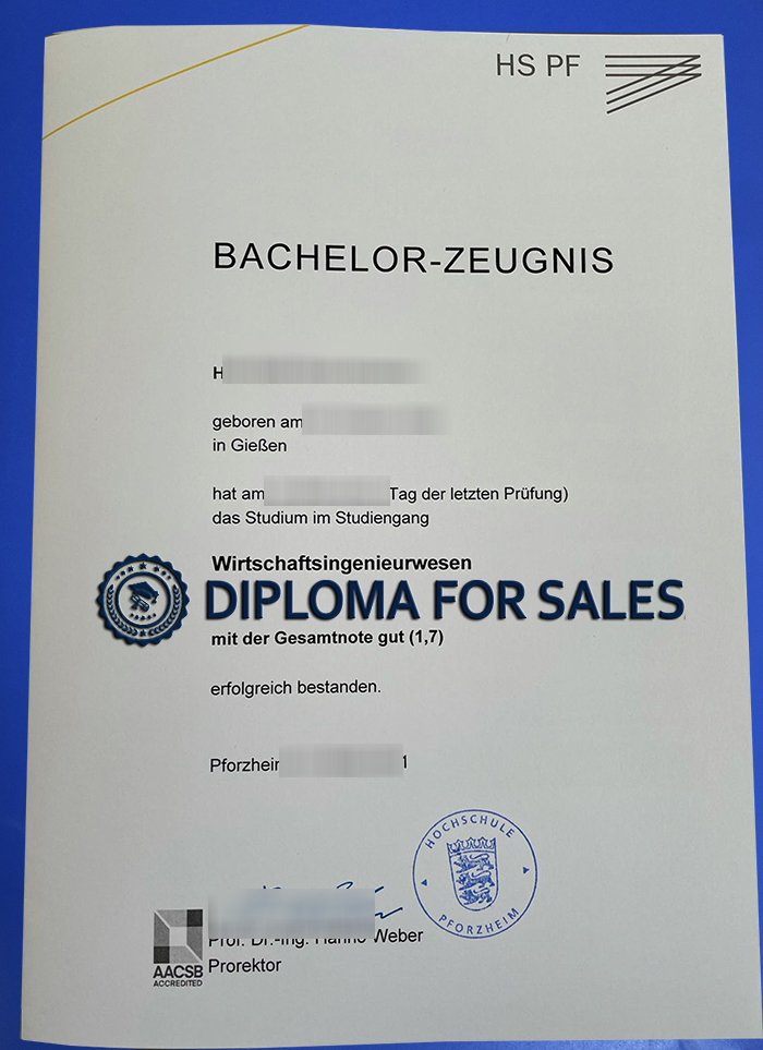 Hochschule Pforzheim Urkunde Hochschule Pforzheim Urkunde
