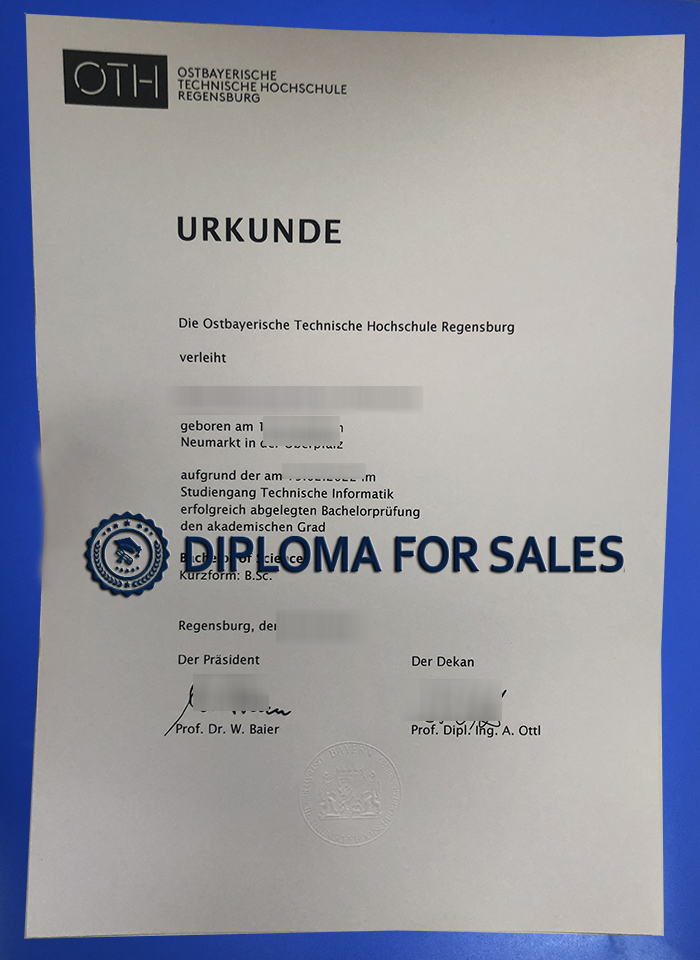 OTH Regensburg Urkunde OTH Regensburg Urkunde