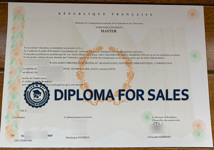 Sorbonne Université Diploma Sorbonne Université Diploma