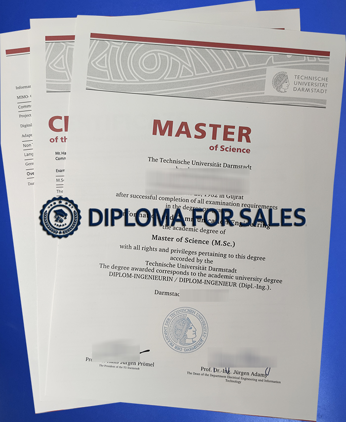 TU Darmstadt Urkunde TU Darmstadt Urkunde
