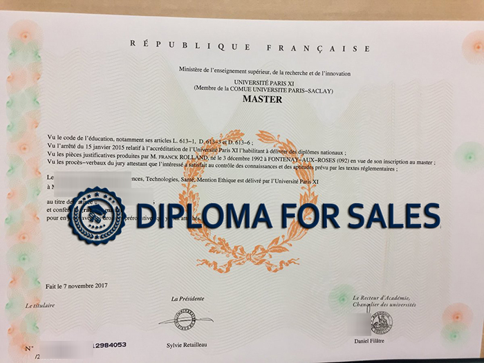 Université Paris-Saclay Diploma Université Paris-Saclay Diploma