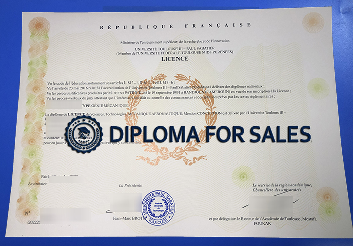 Université Toulouse-III Diploma Université Toulouse-III Diploma