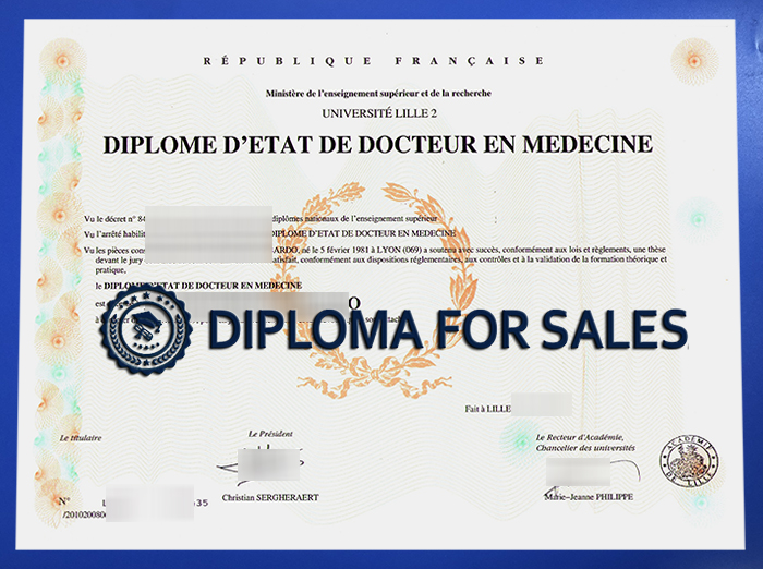 Université de Lille Diploma Université de Lille Diploma
