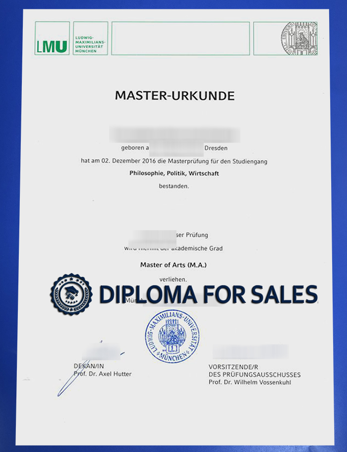 LMU Urkunde LMU Urkunde