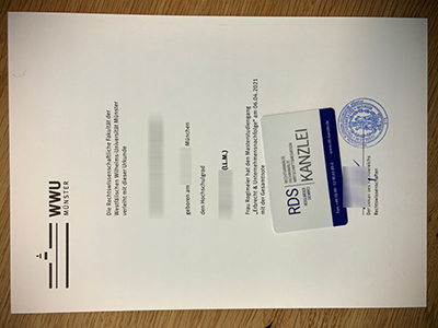 WWU Münster Urkunde