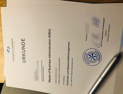 Hochschule Osnabrück Urkunde