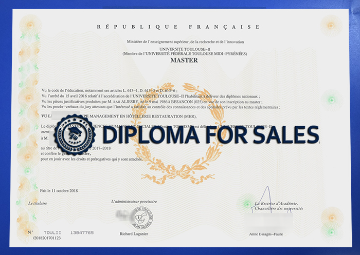 University of Toulouse II Diploma University of Toulouse II Diploma