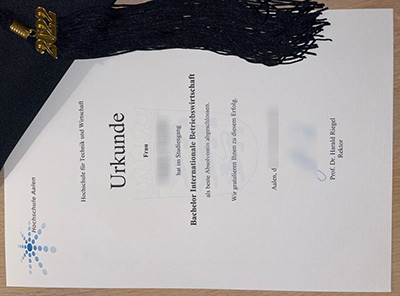 Hochschule Aalen Urkunde