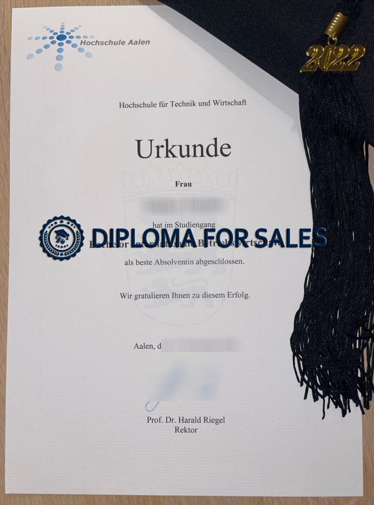Hochschule Aalen Urkunde Hochschule Aalen Urkunde