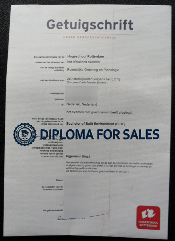 Hogeschool Rotterdam Diploma Hogeschool Rotterdam Diploma