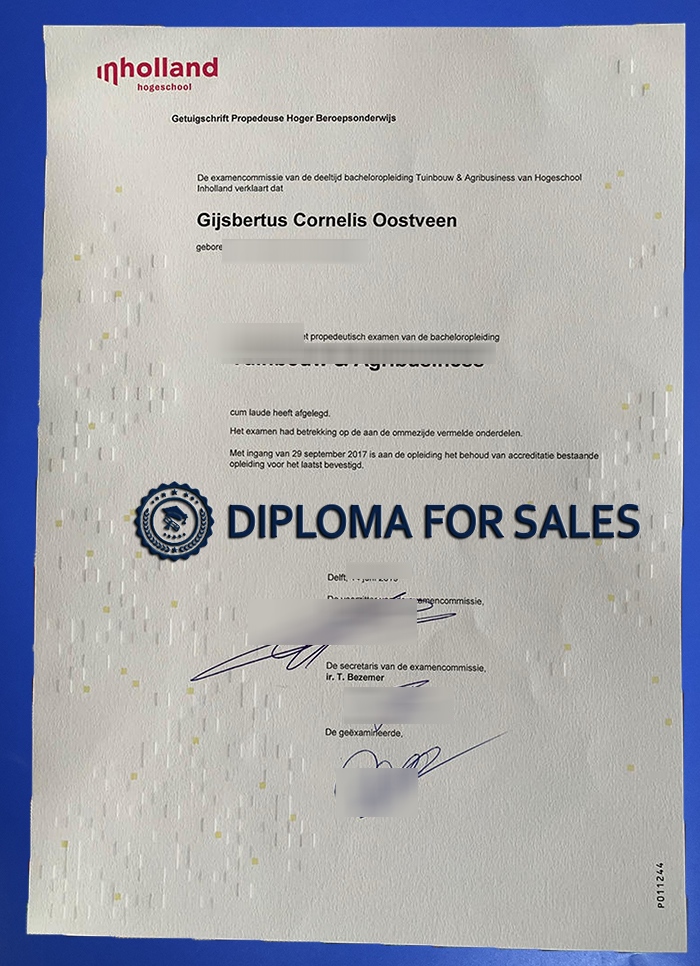 Hogeschool Inholland Diploma Hogeschool Inholland Diploma