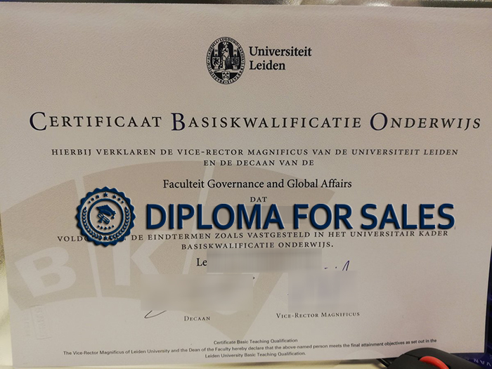 Universiteit Leiden Diploma Universiteit Leiden Diploma