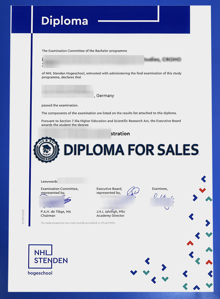 NHL Stenden Hogeschool diploma NHL Stenden Hogeschool diploma