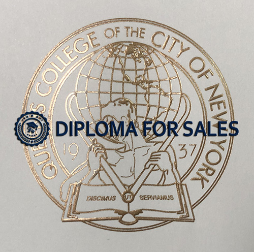 Queens College degree seal Queens College degree seal