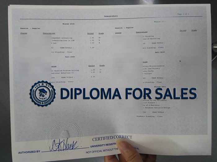 Ryerson University Transcript Ryerson University Transcript