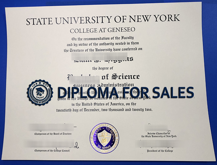Fake SUNY Geneseo Diploma Fake SUNY Geneseo Diploma