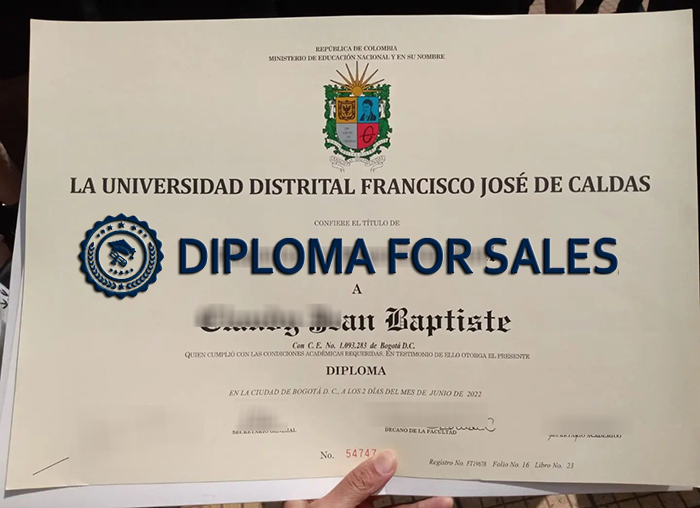 Francisco José de Caldas District University Diploma Francisco José de Caldas District University Diploma