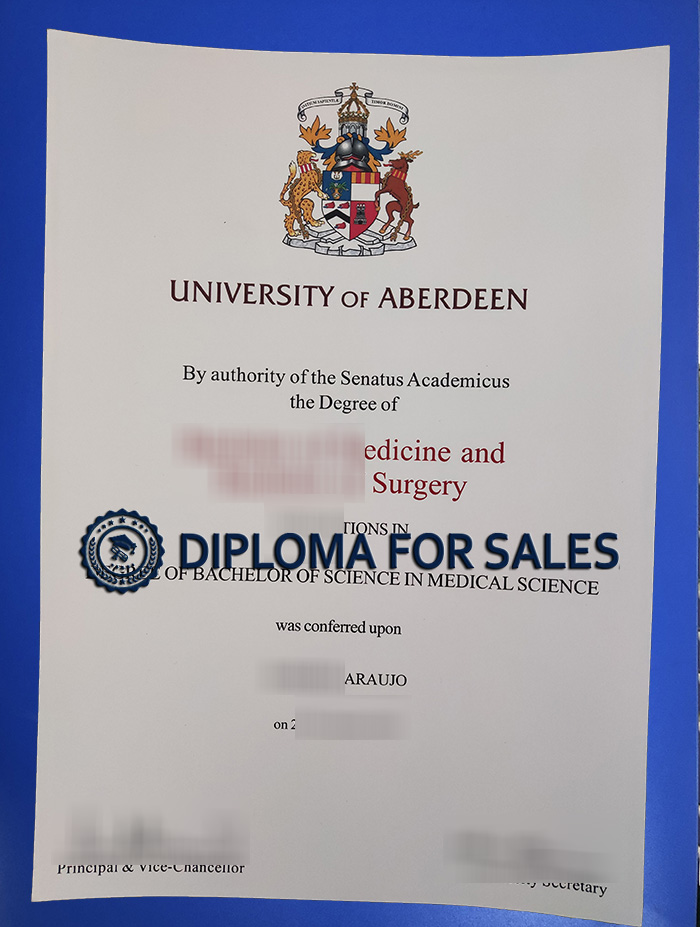 University of Aberdeen Degree University of Aberdeen Degree