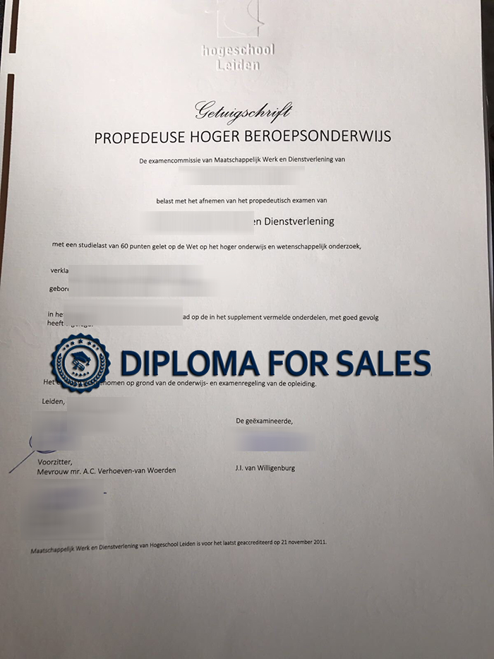 UAS Leiden Diploma UAS Leiden Diploma